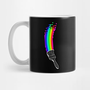 Pixel Rainbow Paint Mug